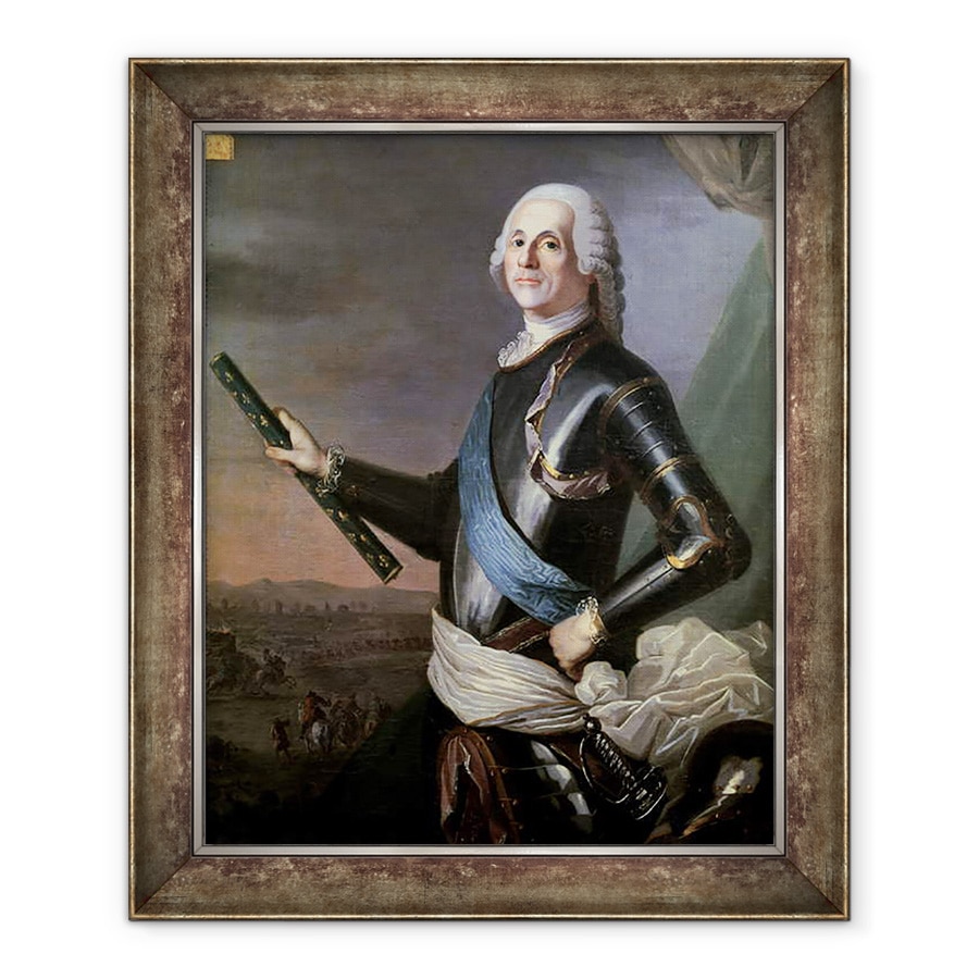 Tablou inramat - Scoala Franceza - Louis Francois Armand Vignerot du Plessis 1696-1788 Duce de Richelieu, 90 x 110 cm