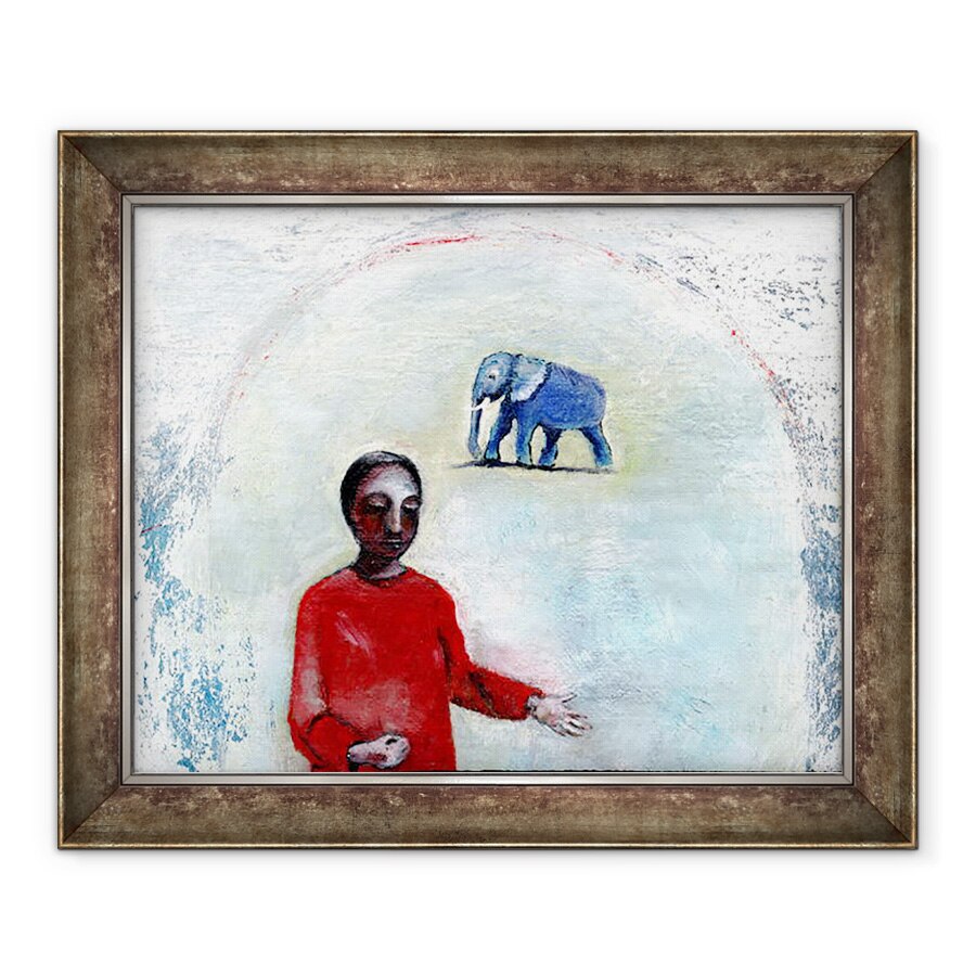 Tablou inramat - Gigi Sudbury - Ziua Elefantului Albastru, 2004, 70 x 85 cm