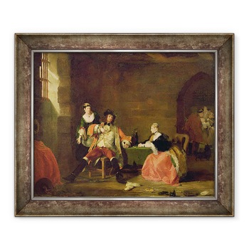 Tablou inramat - Gilbert Stuart Newton - Capitanul Macheath a fost sustinut de Polly si Lucy in Opera Cersetorilor, 90 x 110 cm Tablou inramat - Gilbert Stuart Newton - Capitanul Macheath a fost sustinut de Polly si Lucy in Opera Cersetorilor, 90 x 110 cm