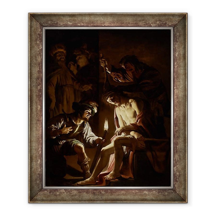 Tablou inramat - Gerrit van Honthorst - Hristos incoronat cu spini, 70 x 85 cm