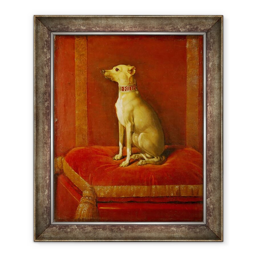 Tablou inramat - Scoala Germana - Unul dintre ogarii italieni ai lui Frederick II, 90 x 110 cm