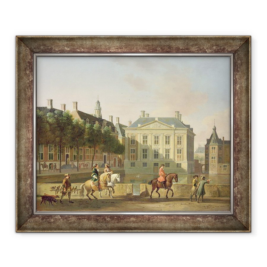 Tablou inramat - Gerrit Adriaensz Berckheyde - Mauritshuis de la Langevijverburg, Haga, 70 x 85 cm