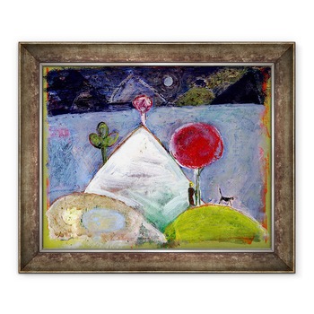 Tablou inramat - Gigi Sudbury - imi faci o pisica, 2005, 90 x 110 cm Tablou inramat - Gigi Sudbury - imi faci o pisica, 2005, 90 x 110 cm