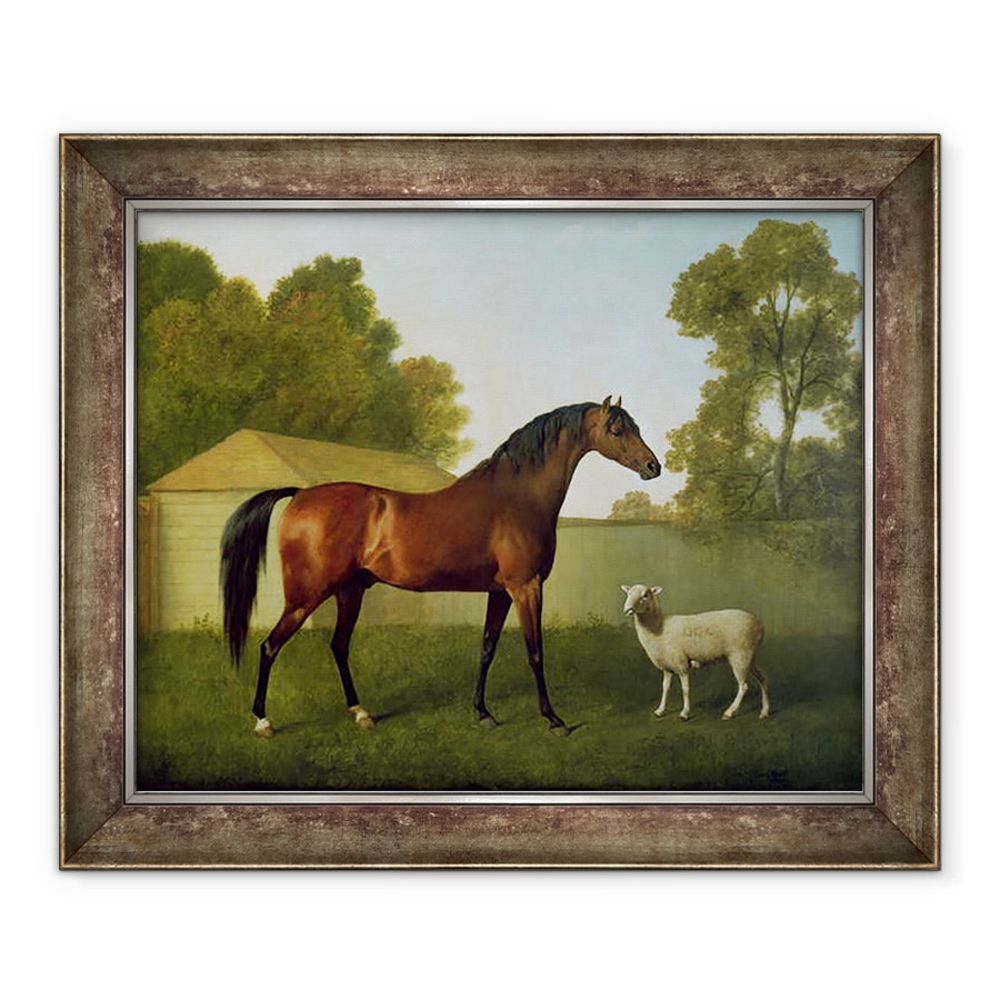 Tablou inramat - George Stubbs - Dungannon, proprietatea colonelului OKelly, pictat intr-un padoc cu o oaie, 90 x 110 cm