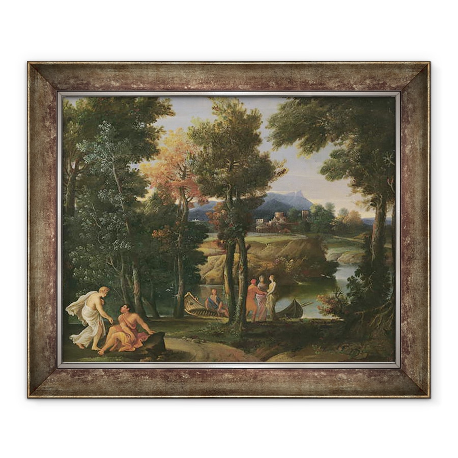 Tablou inramat - Giovanni Francesco Grimaldi - peisaj, 90 x 110 cm