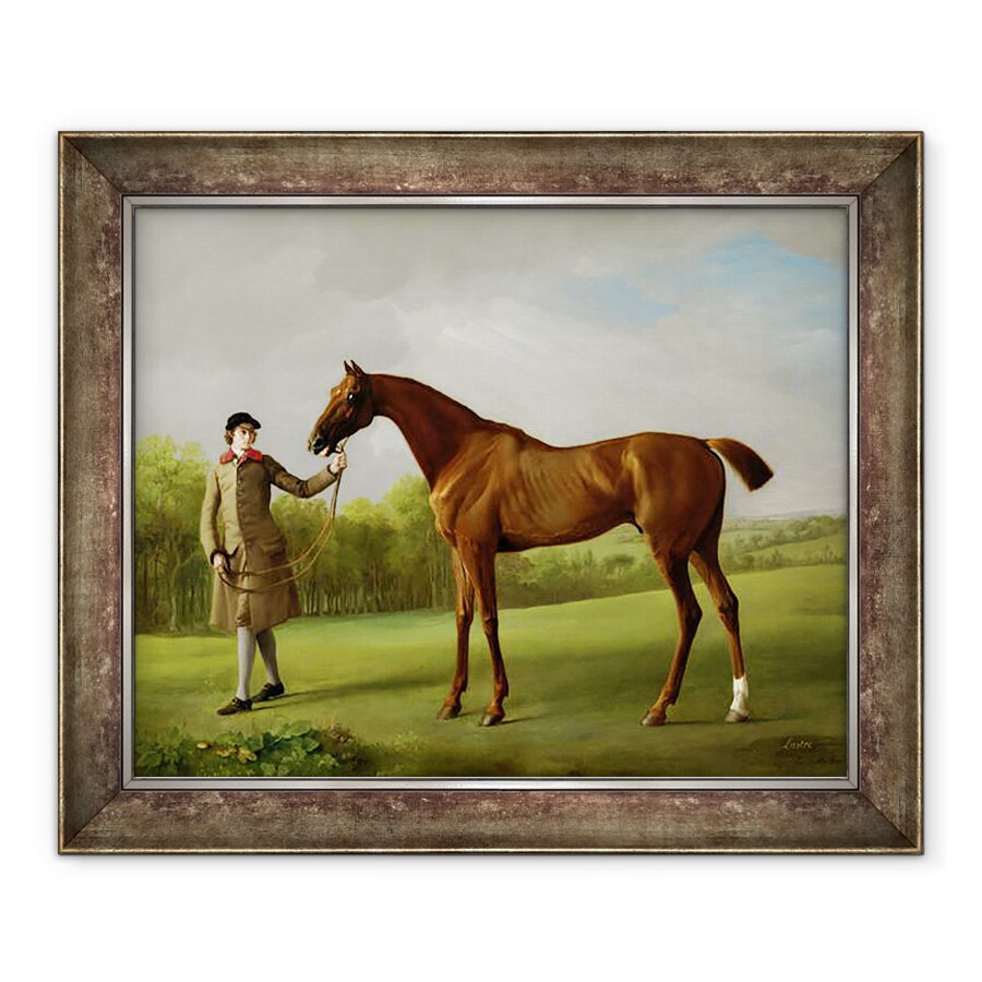 Tablou inramat - George Stubbs - Lustre, detinuta de un mire, 90 x 110 cm