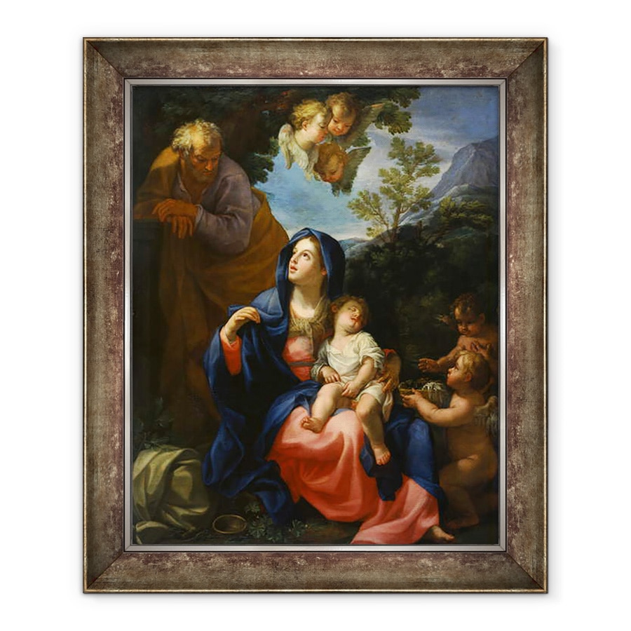 Tablou inramat - Giovanni Odazzi - Restul in zbor spre Egipt, 90 x 110 cm