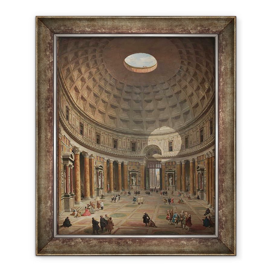 Tablou inramat - Giovanni Paolo Pannini - Interiorul Panteonului, Roma, 90 x 110 cm