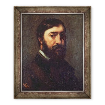 Tablou inramat - Gustave Courbet - Portret De Urbain Cuenot b.1820 1846, 50 x 60 cm Tablou inramat - Gustave Courbet - Portret De Urbain Cuenot b.1820 1846, 50 x 60 cm