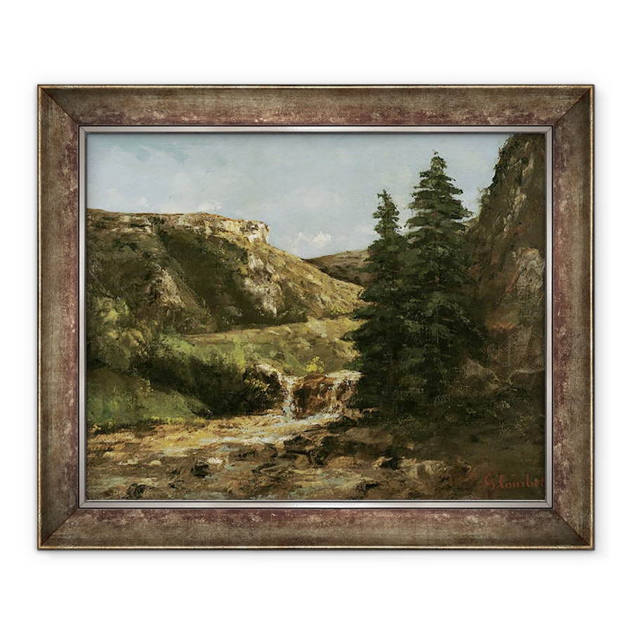 Tablou inramat - Gustave Courbet - Peisaj langa Ornans, 70 x 85 cm