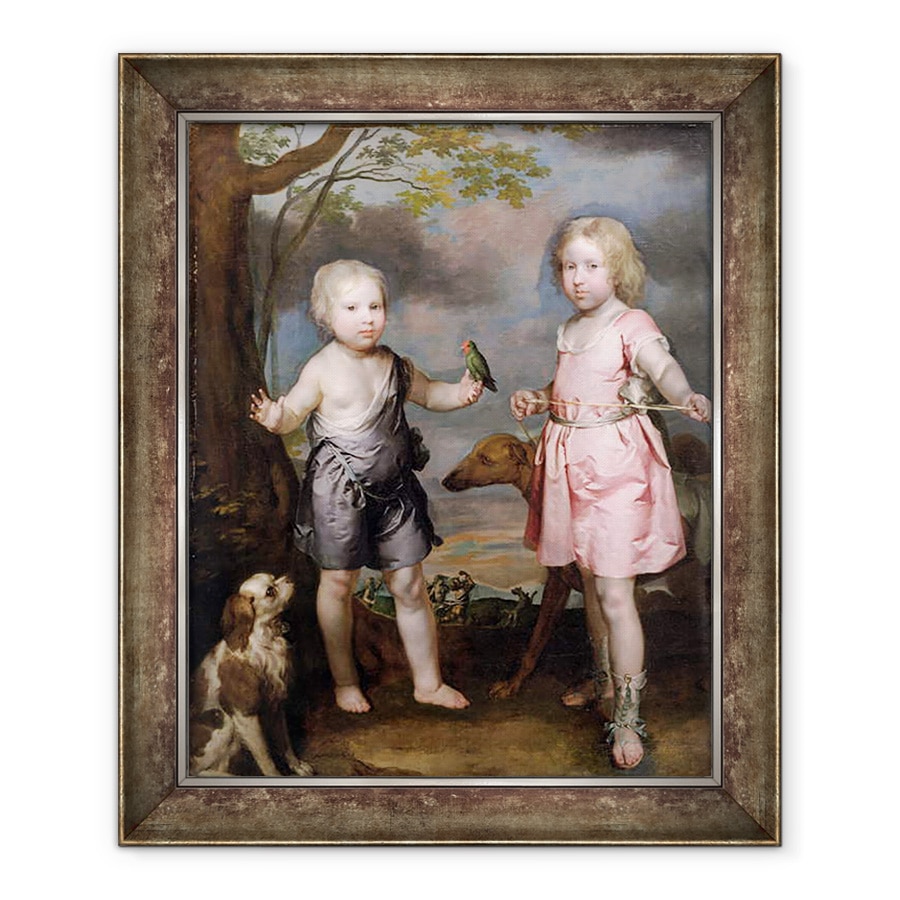 Tablou inramat - Gerard Soest - Lordul John Hay si Charles, 90 x 110 cm