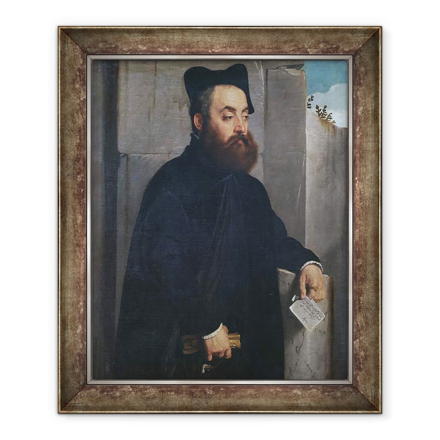 Tablou inramat - Giovanni Battista Moroni - Canon Ludovico di Terzi, 90 x 110 cm
