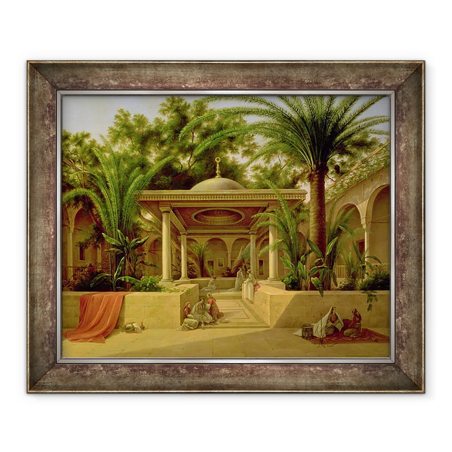 Tablou inramat - Grigory Tchernezov - Fantana Khabanija, Cairo, 90 x 110 cm