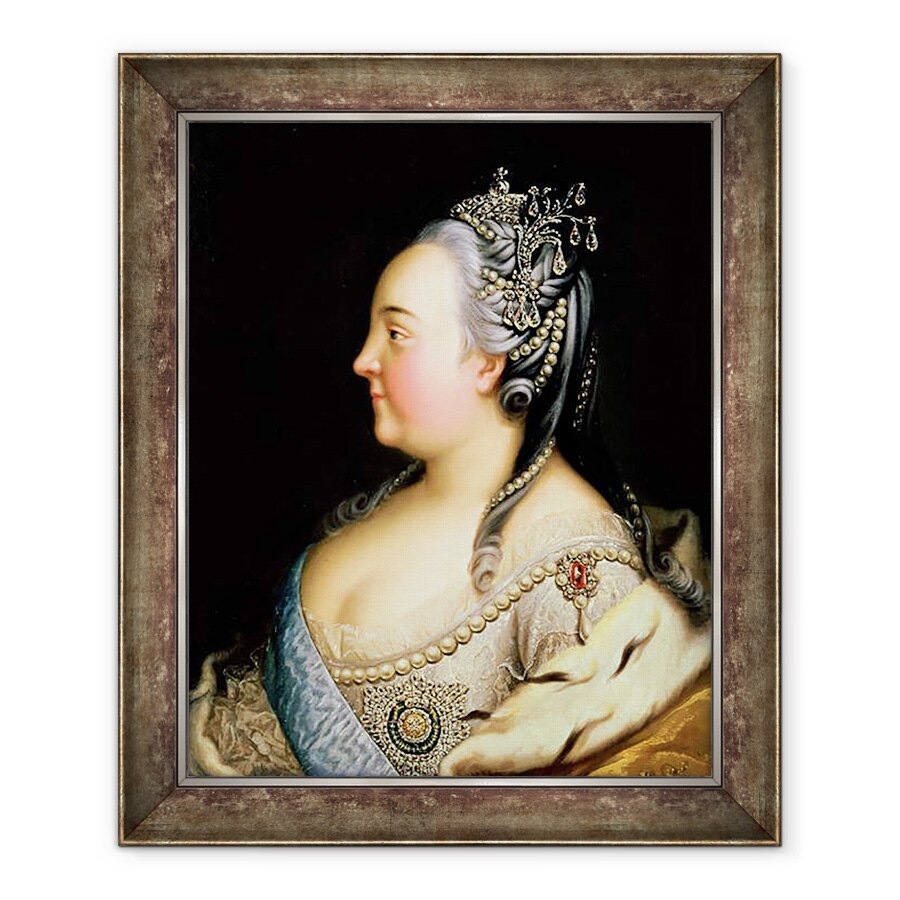 Tablou inramat - Heinrich Buchholz - Portret De Elisabeta Petrovna 1709-62 imparateasa Rusiei, 70 x 85 cm