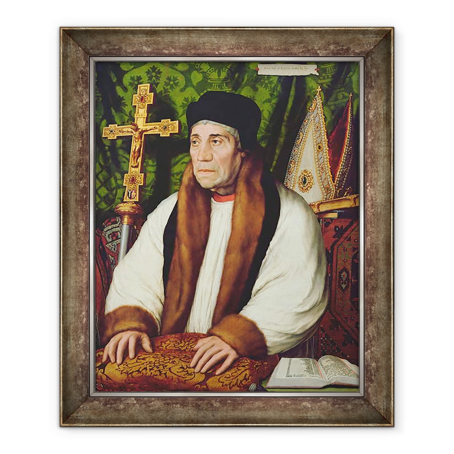 Tablou inramat - Hans Holbein the Younger - Portret De William Warham 1450-1532 Arhiepiscop De Canterbury, 50 x 60 cm