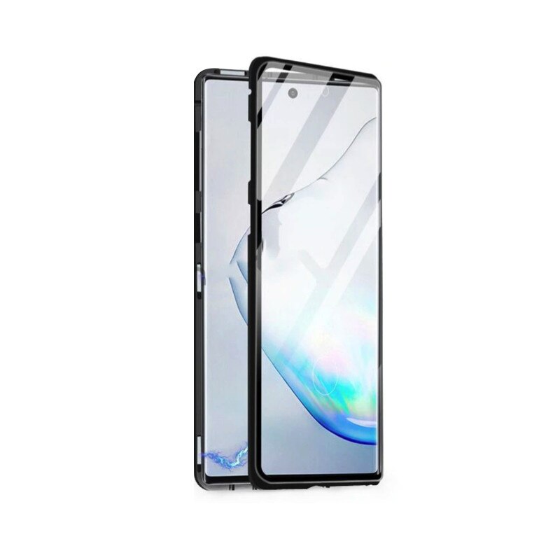 Husa 360 Magnetica cu Sticla fata + spate pentru Galaxy Note 10 Plus Black