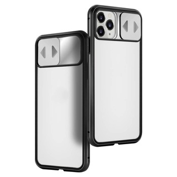 Husa iPhone 11 Pro, Wozinsky Magnetic Cam Slider, Magnetica, Protectie 360, Folie Aplicata Fata + Spate, Negru Husa iPhone 11 Pro, Wozinsky Magnetic Cam Slider, Magnetica, Protectie 360, Folie Aplicata Fata + Spate, Negru