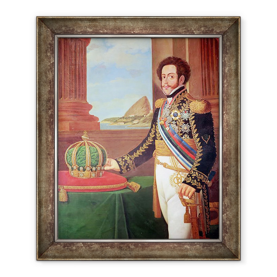 Tablou inramat - Henrique Jose da Silva - Pedro I 1798-1834 imparat al Braziliei, 70 x 85 cm