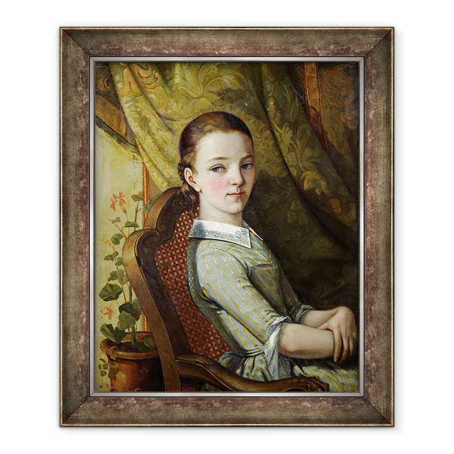 Tablou inramat - Gustave Courbet - Juliette Courbet 1831-1915 1844, 70 x 85 cm