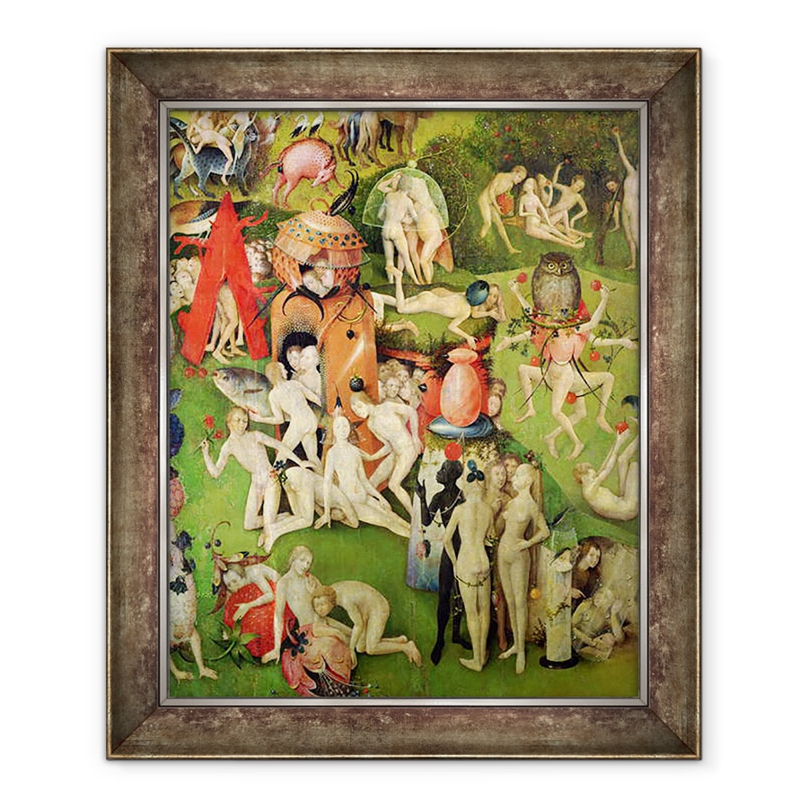 Tablou inramat - Hieronymus Bosch - Gradina deliciilor Pamantesti VIII, 90 x 110 cm