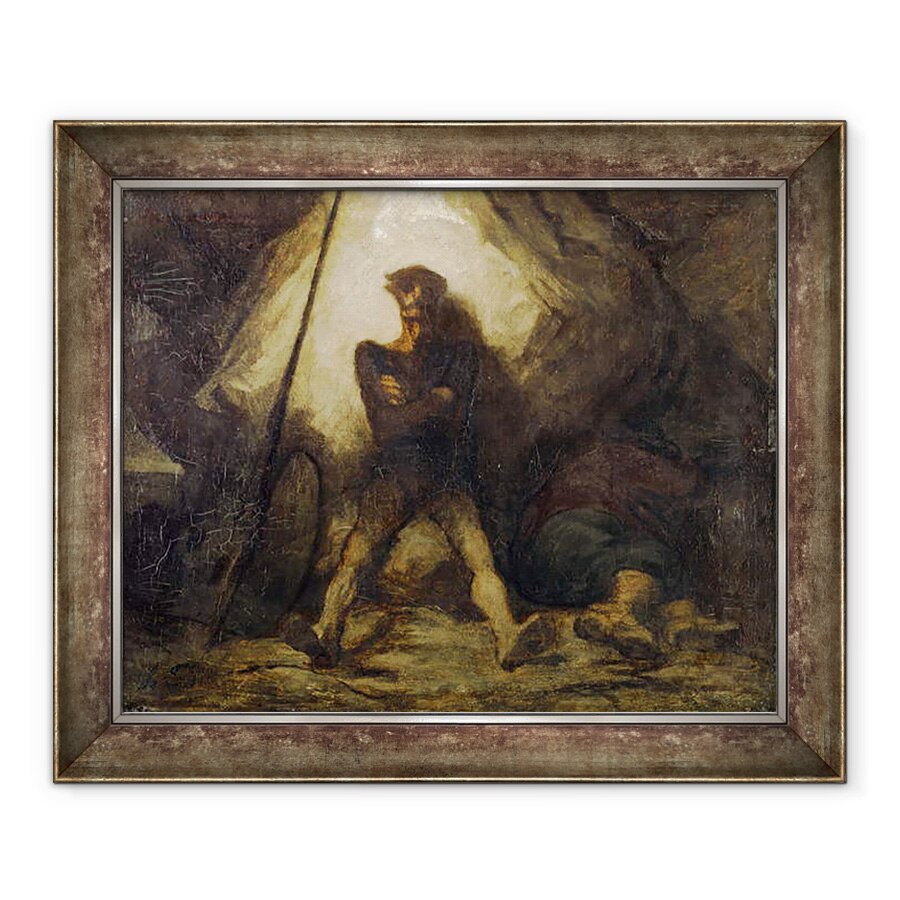 Tablou inramat - Honore Daumier - Privegherea lui Don Quijote, 90 x 110 cm