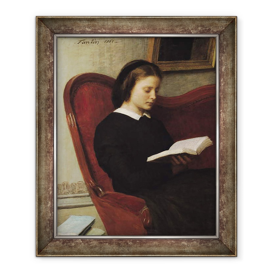 Tablou inramat - Ignace Henri Jean Fantin-Latour - Cititorul, 90 x 110 cm