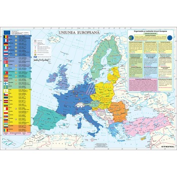 Harta de perete Uniunea Europeana 100x70 cm sipci lemn Harta de perete Uniunea Europeana 100x70 cm sipci lemn
