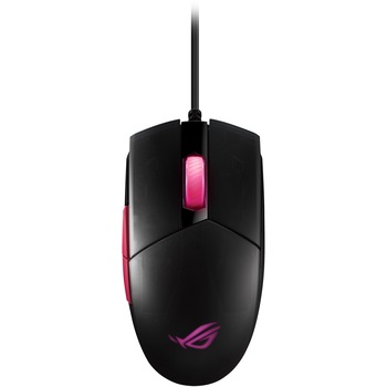 Mouse gaming ASUS ROG Strix Impact II, RGB, ambidextru, 6200 dpi, 5 butoane, iluminare Aura Sync, Electro Punk Mouse gaming ASUS ROG Strix Impact II, RGB, ambidextru, 6200 dpi, 5 butoane, iluminare Aura Sync, Electro Punk
