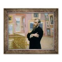 tablou inramat - ilya efimovich repin - portretul lui pavel tretyakov 1832-98 in galerie 90 x 110 cm imagen 25_0_
0
