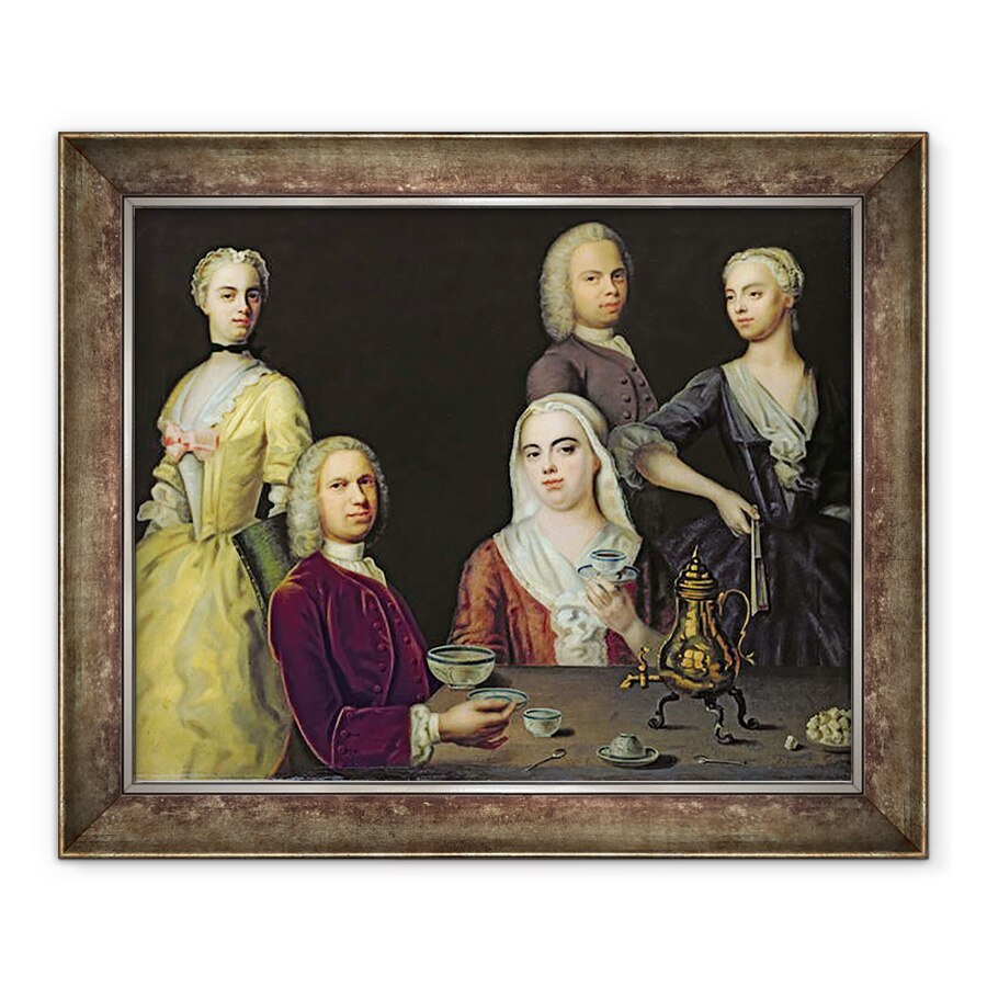 Tablou inramat - Jacob Denner - Familia Denner, 90 x 110 cm
