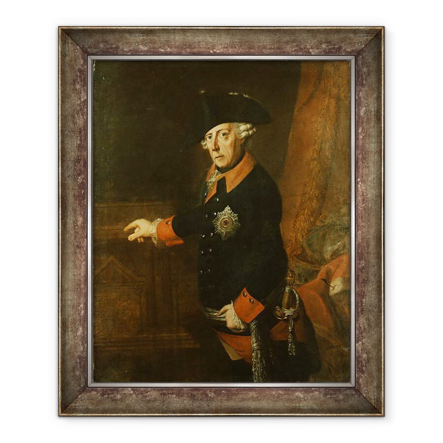 Tablou inramat - J.H.C. Franke - Frederic al II-lea cel Mare al Prusiei II, 90 x 110 cm