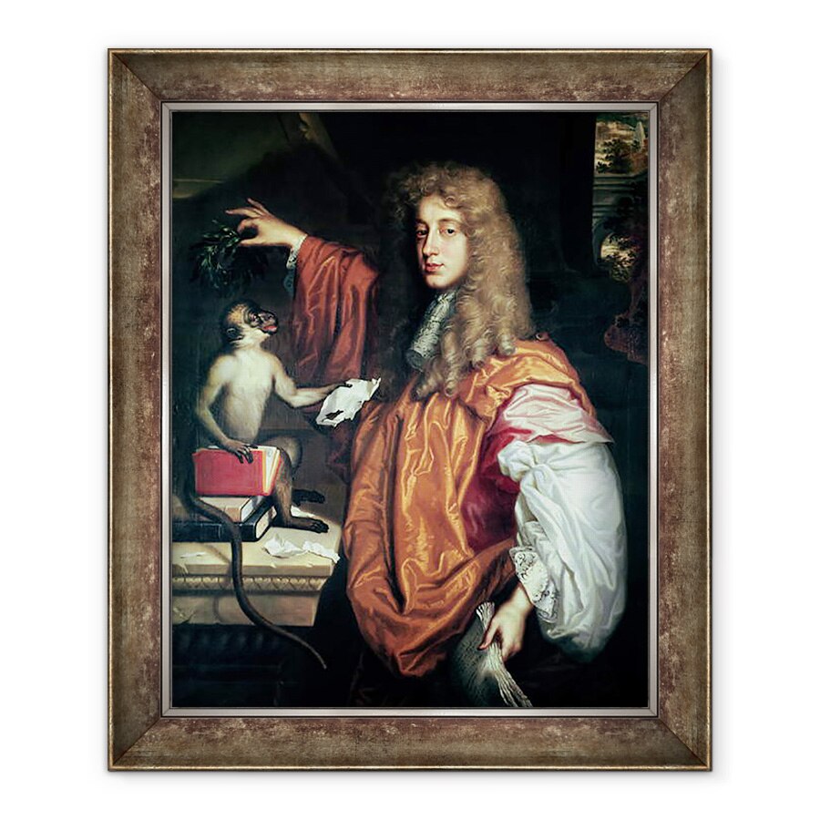 Tablou inramat - Jacob Huysmans - John Wilmot 1647-80 al doilea conte de Rochester, 90 x 110 cm