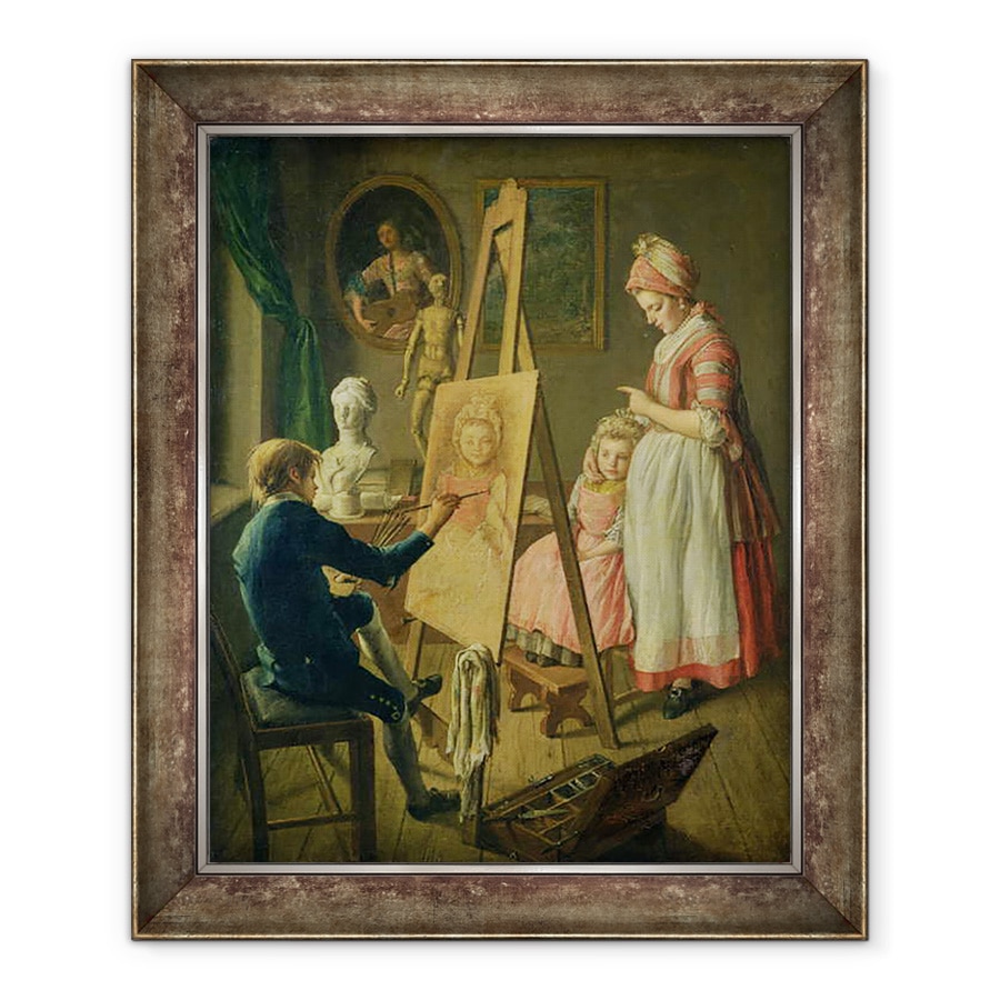 Tablou inramat - Ivan I. Firsov - Tanarul artist, 90 x 110 cm