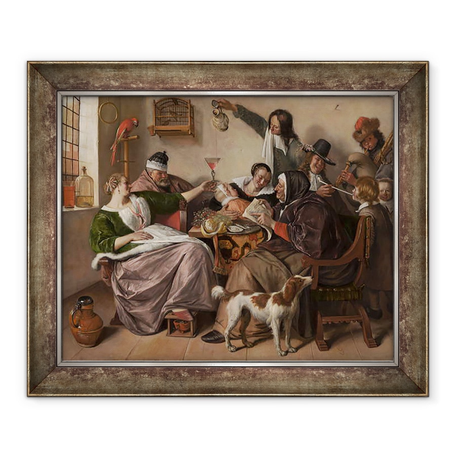 Tablou inramat - Jan Havicksz. Steen - Felul in care il auzi, este felul in care il canti, 90 x 110 cm