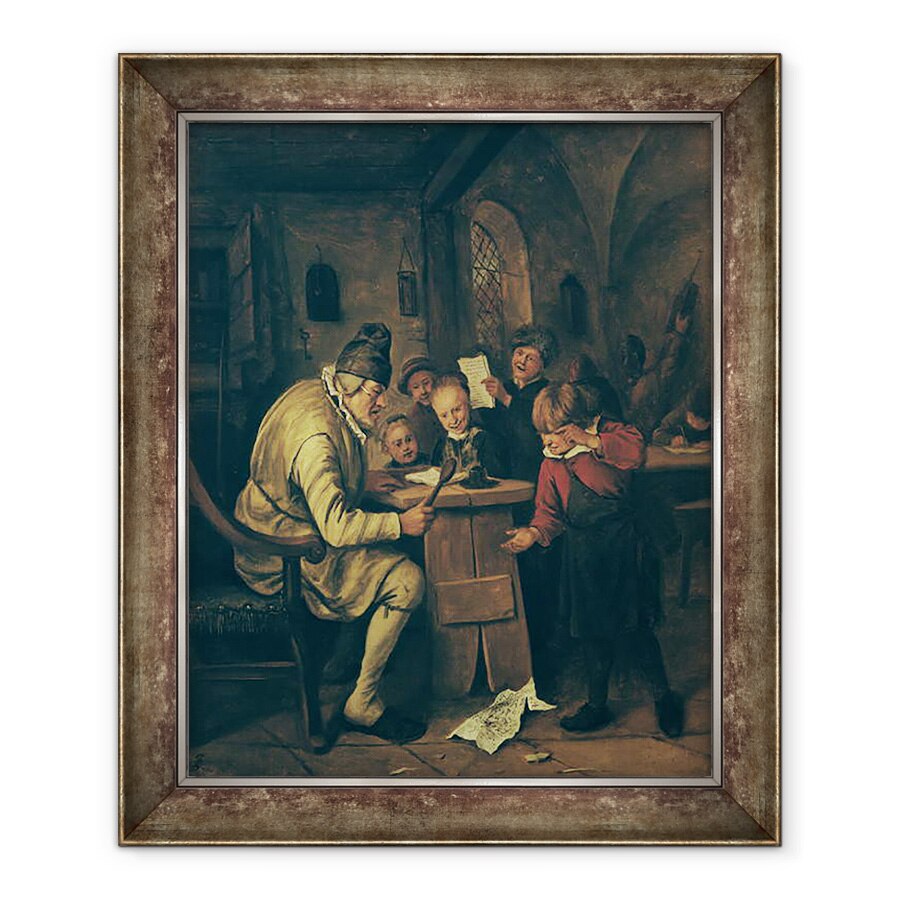 Tablou inramat - Jan Havicksz Steen - Maestrul scolii, 70 x 85 cm