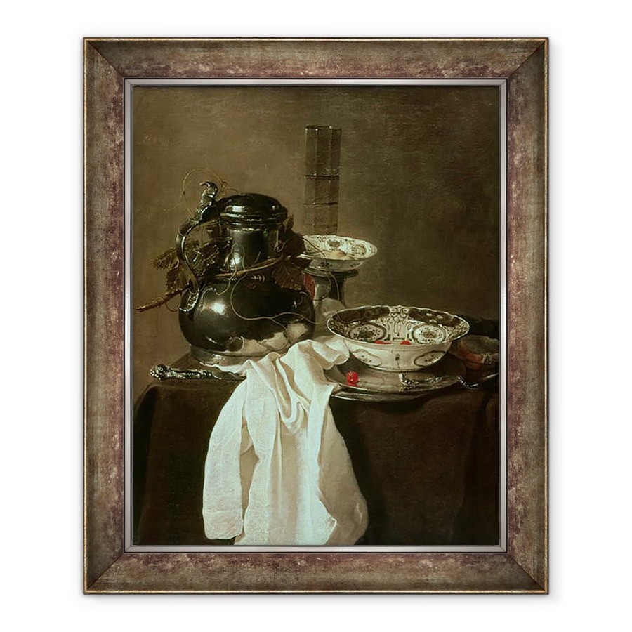 Tablou inramat - Jan Jansz Treck - Pewter, China si sticla, 90 x 110 cm