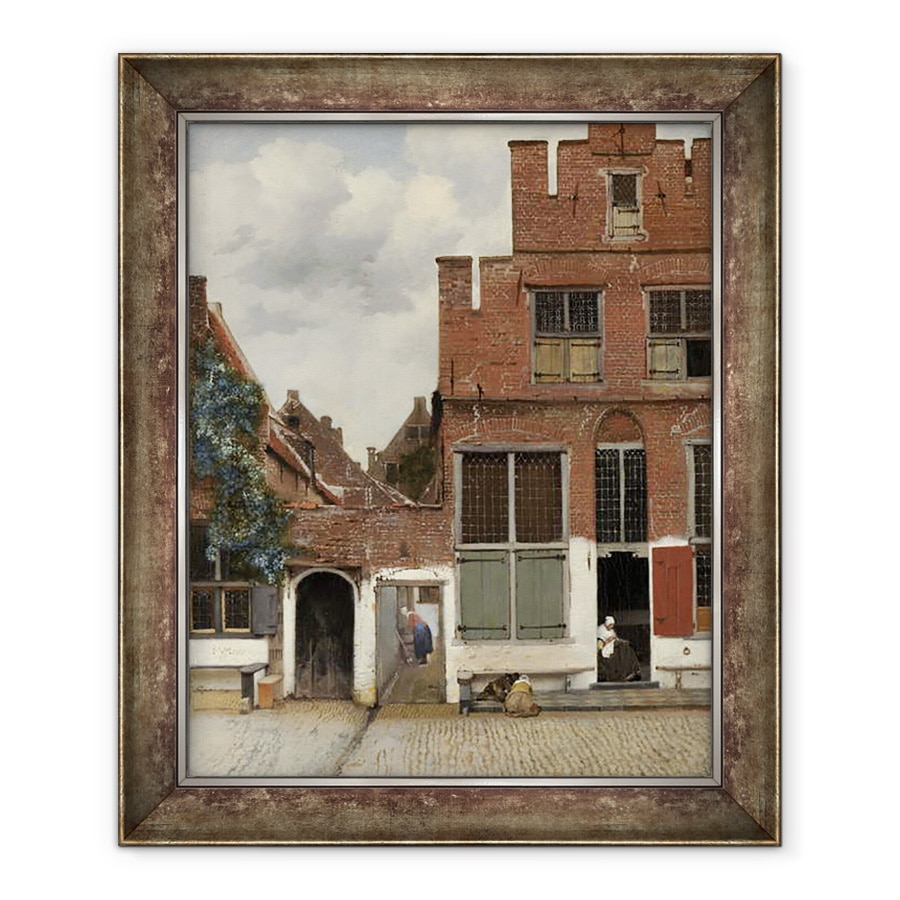 Tablou inramat - Jan Vermeer - Vedere de case din Delft, cunoscut sub numele de Little Street, 70 x 85 cm