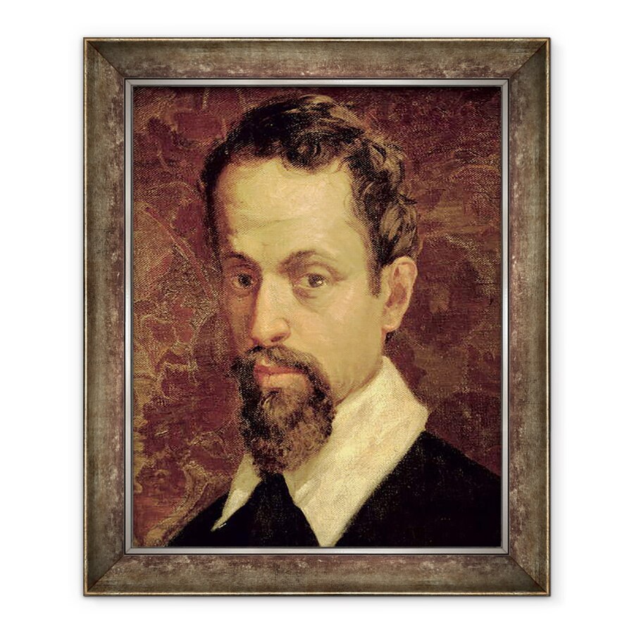 Tablou inramat - Scoala Italiana - Claudio Monteverdi 1567-1643, 90 x 110 cm