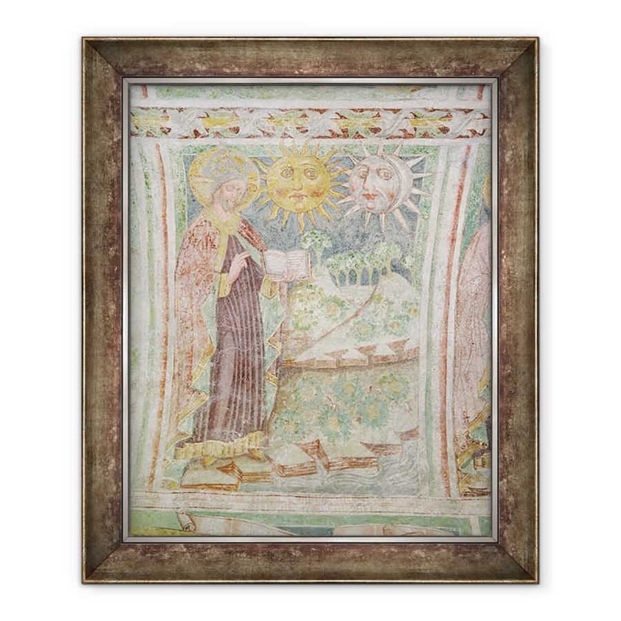 Tablou inramat - Janez Kastav - Crearea Soarelui, Lunii si Stelelor, 90 x 110 cm