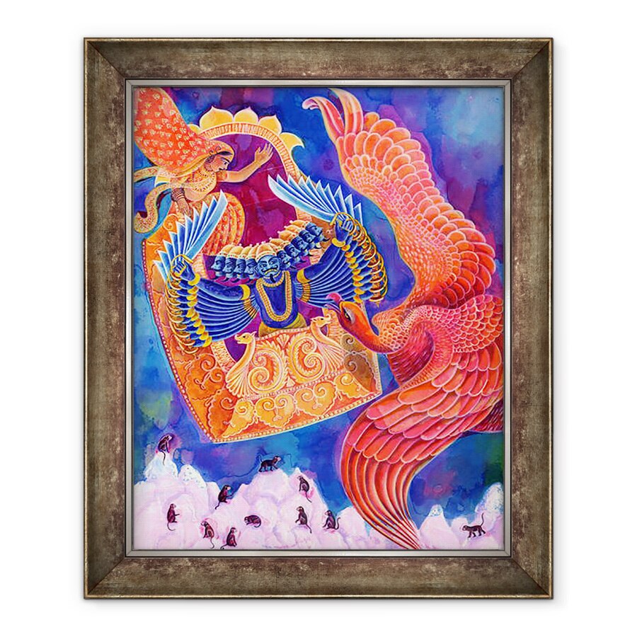 Tablou inramat - Jane Tattersfield - Ram si Sita, 1999, 90 x 110 cm