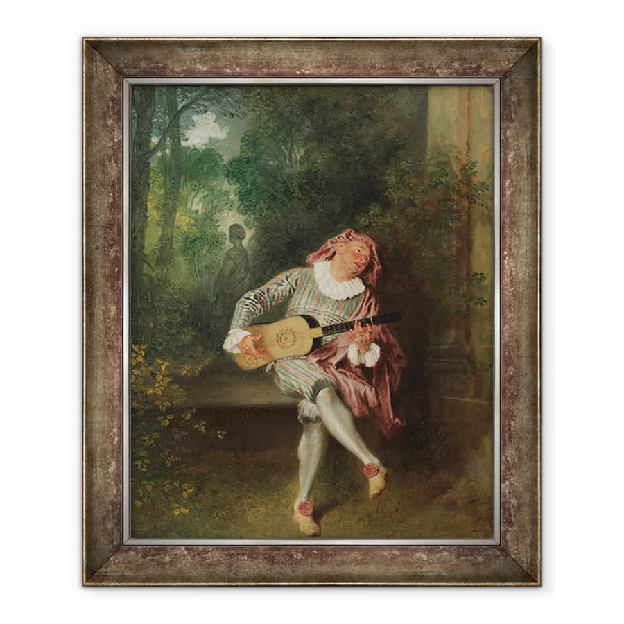 Tablou inramat - Jean Antoine Watteau - Mezzetin, 70 x 85 cm