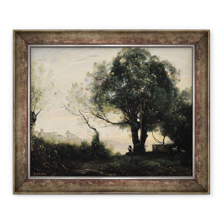 Tablou inramat - Jean Baptiste Camille Corot - Souvenir of Castel Gandolfo, 70 x 85 cm