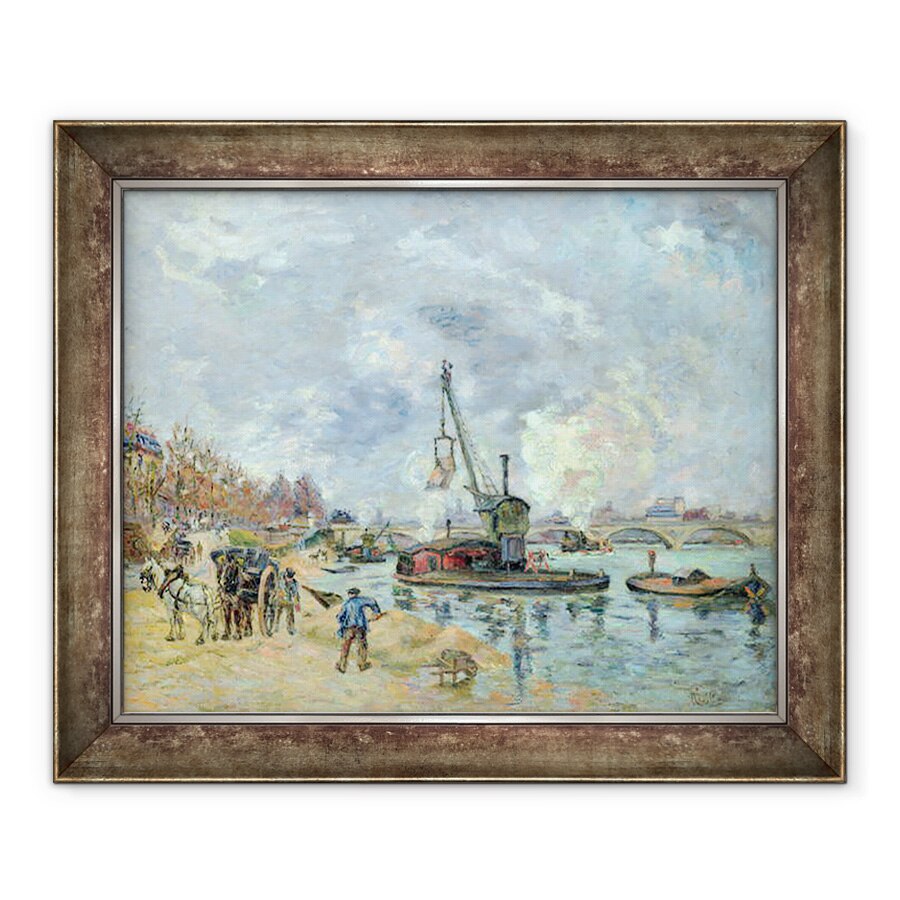 Tablou inramat - Jean Baptiste Armand Guillaumin - La Quay de Bercy in Paris, 90 x 110 cm