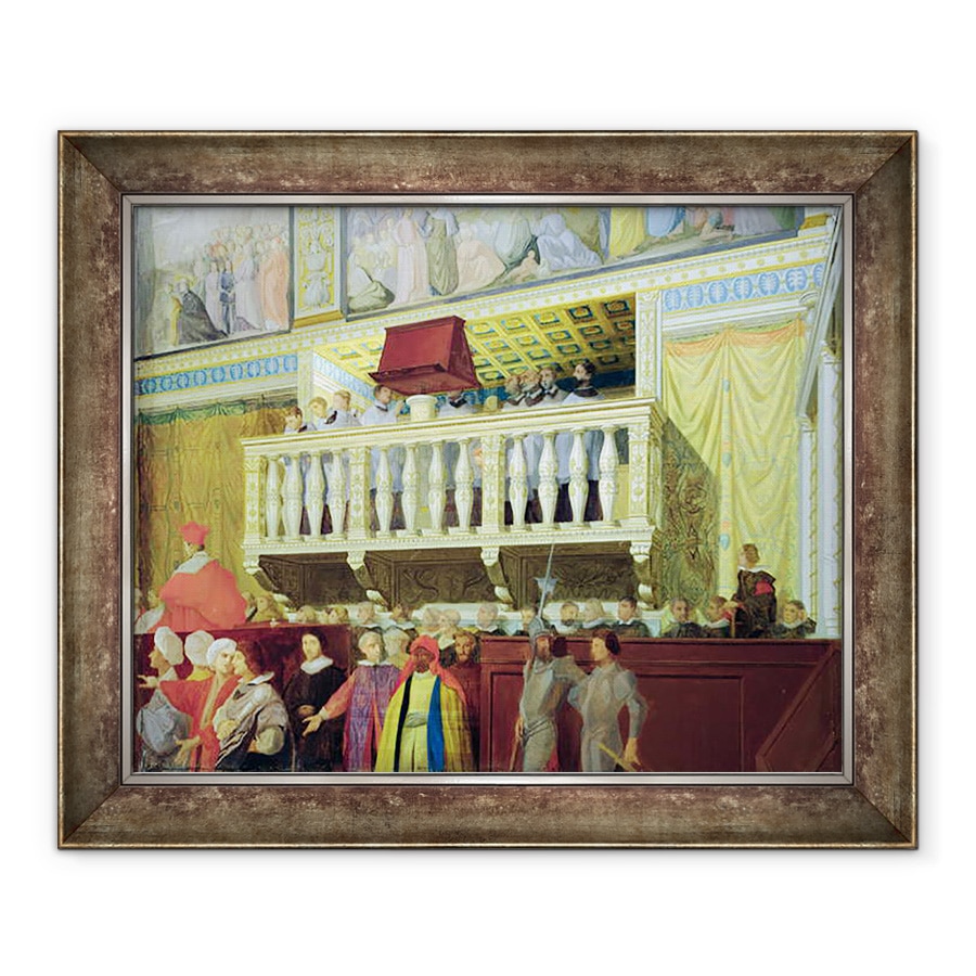 Tablou inramat - Jean Auguste Dominique Ingres - Cantoria in Capela Sixtina, 70 x 85 cm