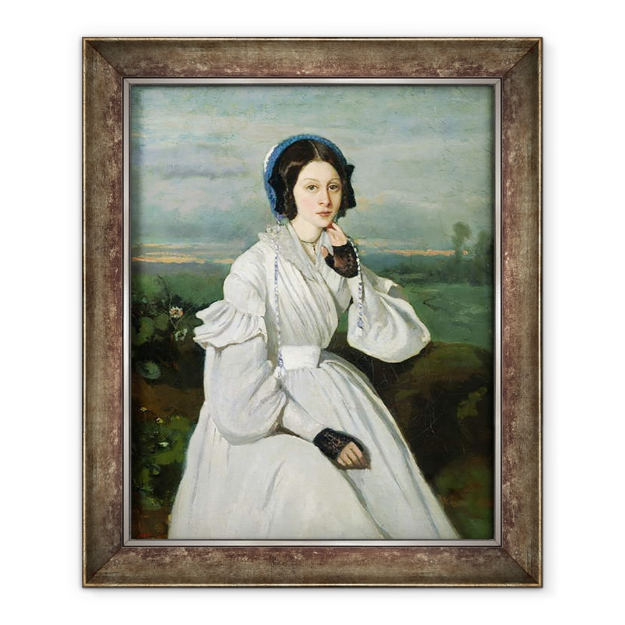 Tablou inramat - Jean Baptiste Camille Corot - Portret De Louise Claire Sennegon, viitoarea Madame Charmois, 50 x 60 cm