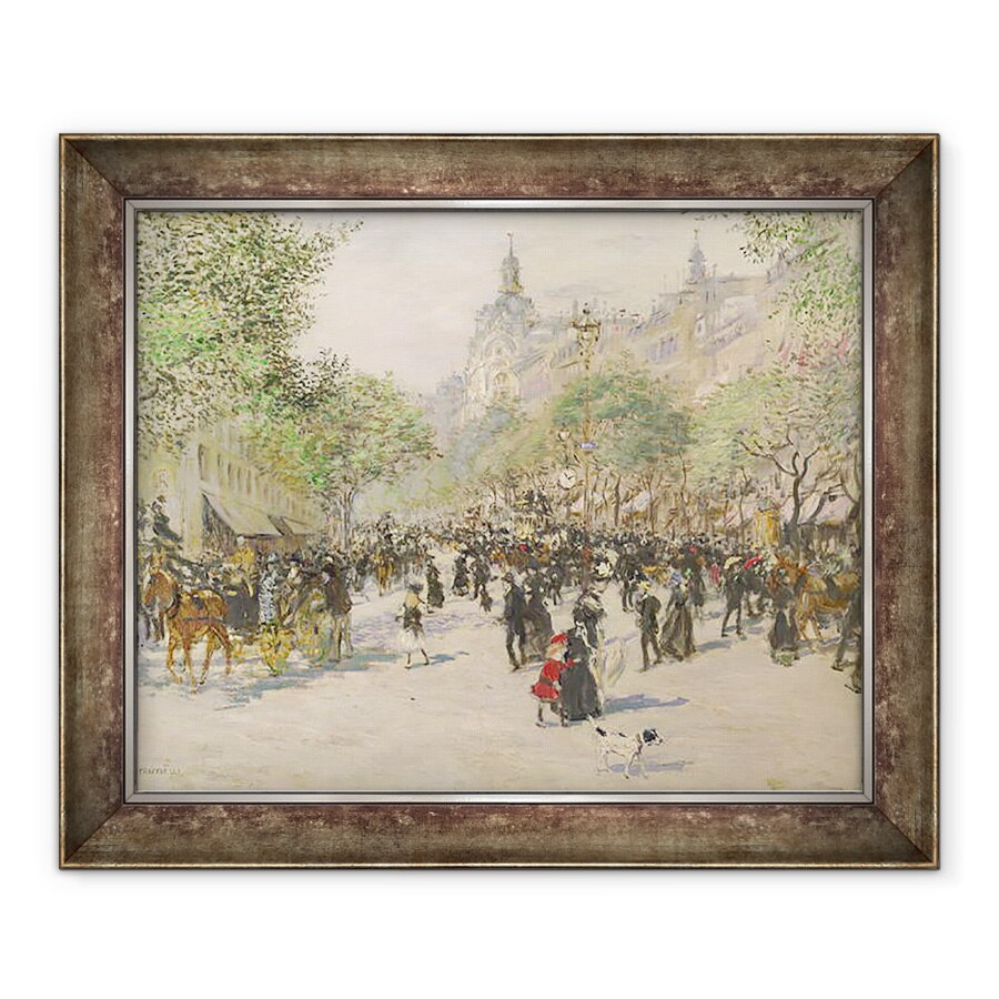 Tablou inramat - Jean Francois Raffaelli - Bulevardul Haussmann, 90 x 110 cm