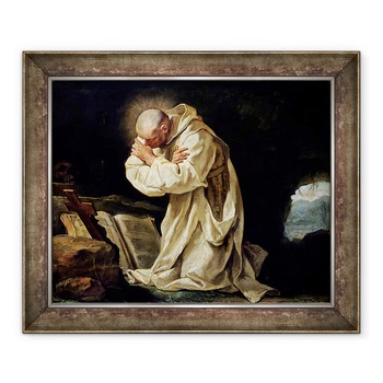 Tablou inramat - Jean Bernard Restout - Sfantul Bruno 1030-1101 Rugaciunea in desert, 70 x 85 cm Tablou inramat - Jean Bernard Restout - Sfantul Bruno 1030-1101 Rugaciunea in desert, 70 x 85 cm
