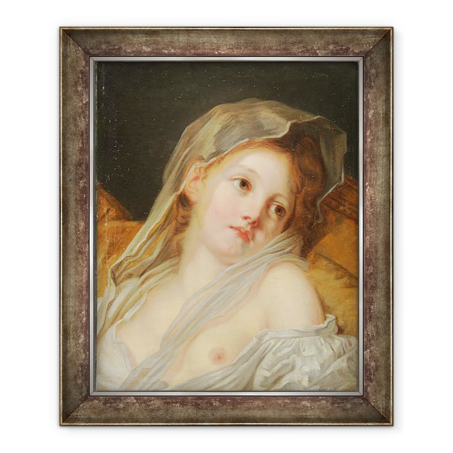 Tablou inramat - Jean Baptiste Greuze - Un visator, 70 x 85 cm