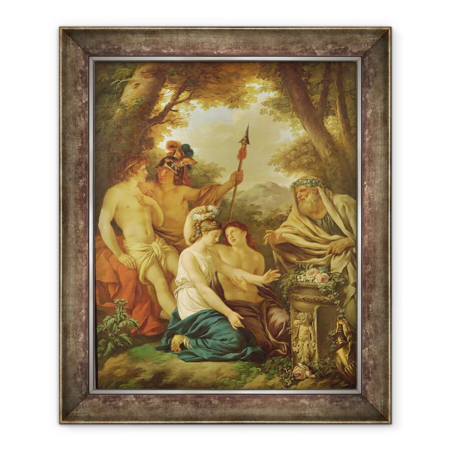 Tablou inramat - Jean Jacques II Lagrenee - O casnicie antica, 70 x 85 cm