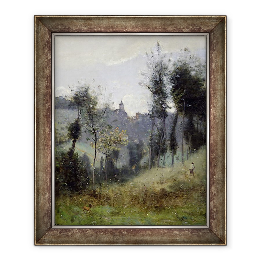Tablou inramat - Jean Baptiste Camille Corot - Canteleu langa Rouen, 70 x 85 cm